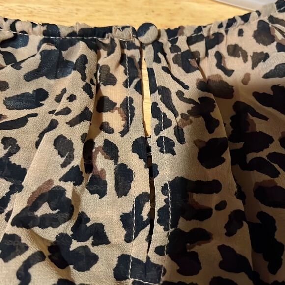 NWT Plus Size Ava & Viv Leopard Sheer Blouse & Cami - Picture 10 of 10